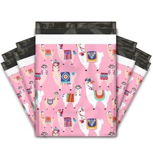 20 Llama Boho Pink Poly Mailers 10x13 Cute Shipping Bags Boutique Packaging 🦙🎀